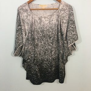 Michael Michael Kors black/gray blouse Size XL